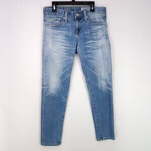 AG Adriano Goldschmied Womens Size 24 Jeans Nikki Crop Skinny Low Rise Whiskered